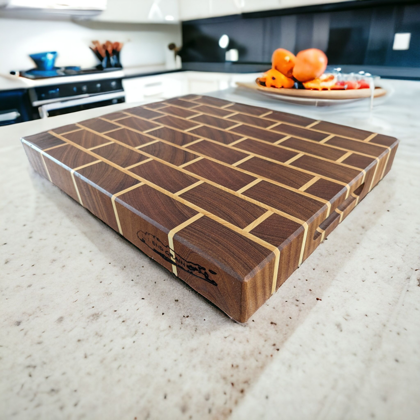 Sapele & Maple End Grain Butcher Block