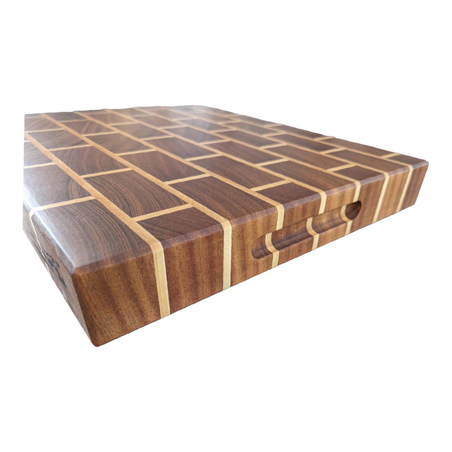 Sapele & Maple End Grain Butcher Block