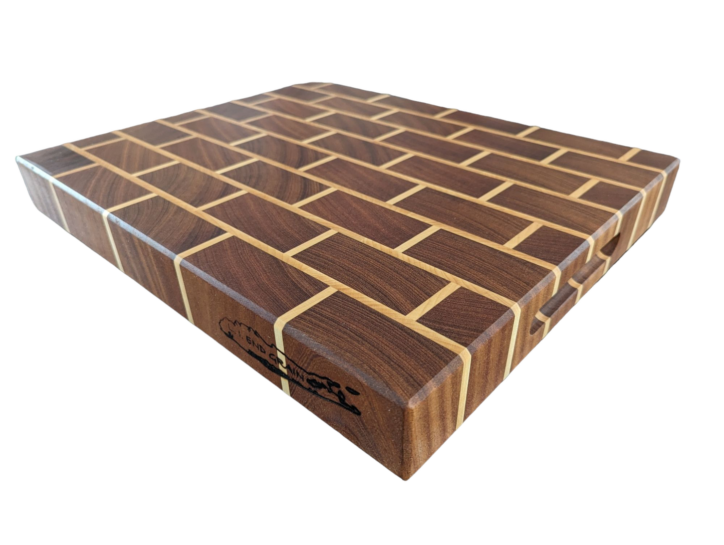 Sapele & Maple End Grain Butcher Block