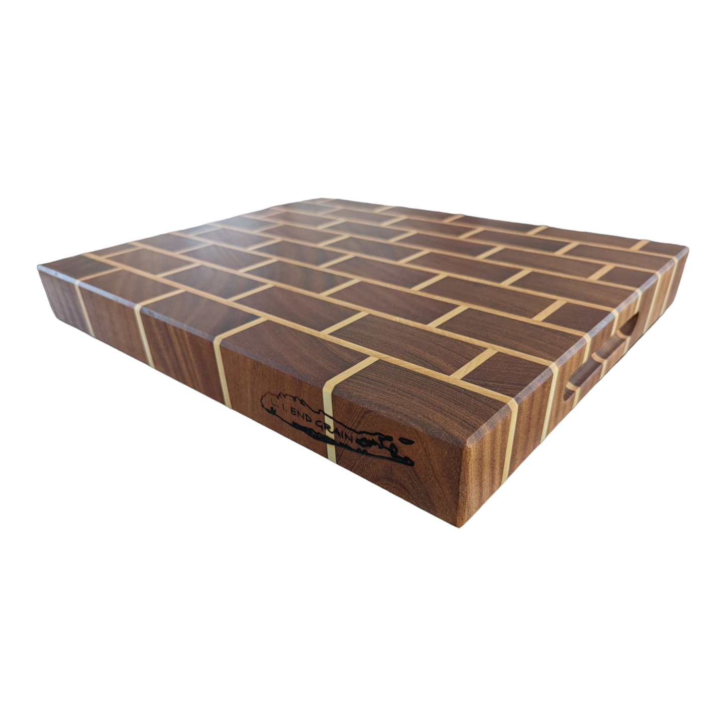 Sapele & Maple End Grain Butcher Block